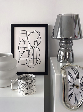 ins轻奢风复古融化北欧扭曲时钟