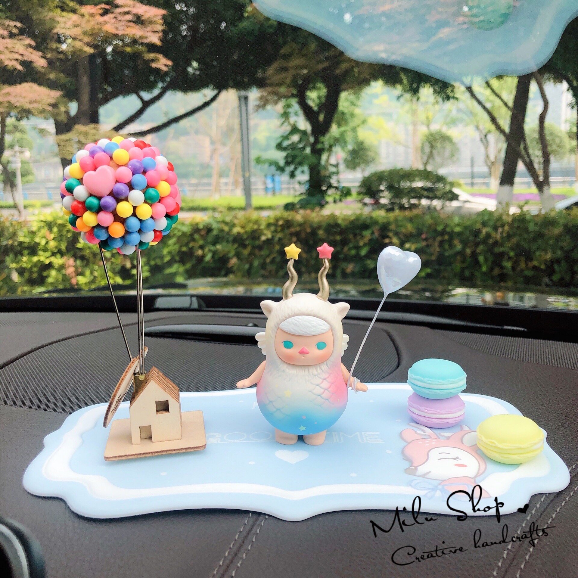 正品毕奇pucky星座汽车中控台摆件可爱软萌创意摆件卡通男女礼物