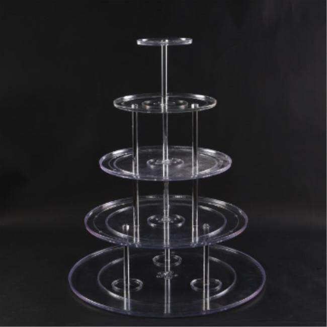 五层三层香槟塔架子亚克力香槟杯架子塑料婚礼香槟塔酒架婚庆道具