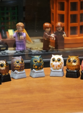 原厂高度碳纤维纹理键帽侧刻透明机械键盘119键小全套DIY