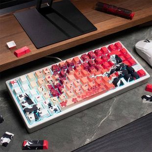 侧刻玛奇玛键帽p68ur透光sakabt键客制化/108配列8775/机械键盘/