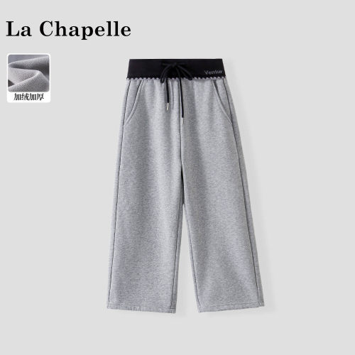 La Chapelle【拉夏贝尔】冬季女童韩版新款百搭加绒休闲裤LA3788