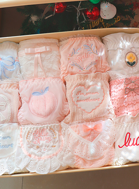 约素 星洛可可~奶油系纯欲日系内裤女生纯欲甜美蕾丝少女舒适棉裆