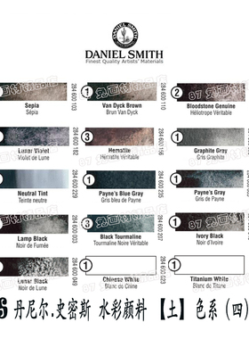 87兔 DS美国DanielSmith丹尼尔史密斯大师级水彩分装自选土色系四