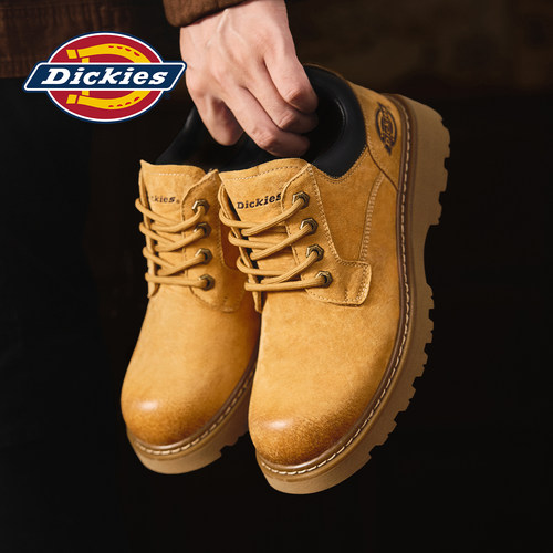Dickies大黄低帮厚底工装鞋男