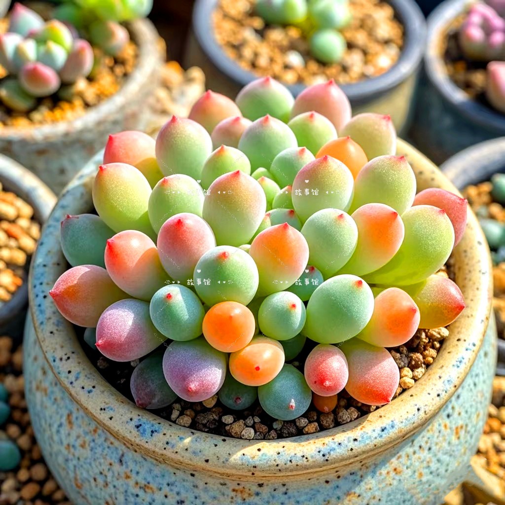 多肉植物粉红小桃子高端精品