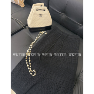 黑色蕾丝镂空半身长裙K0015