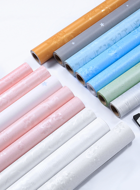 加厚蚕丝竖条纹壁纸素色3D立体墙纸客厅现代简约卧室纯色家装壁纸