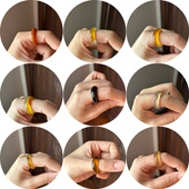 Chiyoko 新中式 ｜指环配饰 七日拂晓 随身戒指 跑环古风玛瑙圆圈