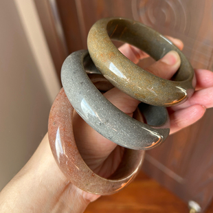 Chiyoko 烬色·戈壁遗珍 大口径61-62-63 玛瑙手镯 红似铁锈 小众