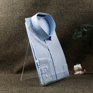 高清亚克力衬衣展示架盒装衬衫架围巾服装陈列道具摆台架