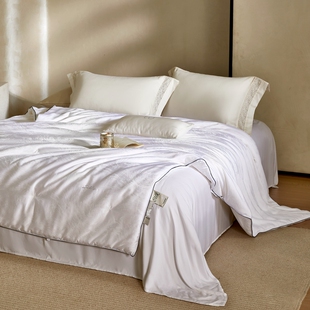 莫代尔天丝提花桑蚕丝被Silk长丝棉保暖冬被芯春秋温润被子