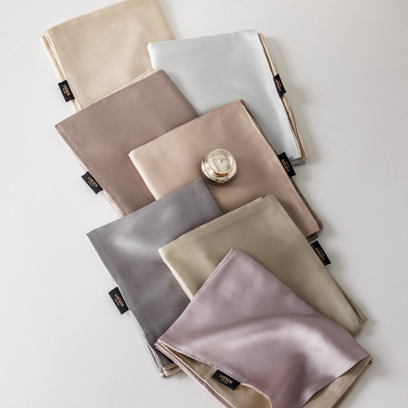 推荐A类120支双股兰精天丝枕套纯色枕头套五星级酒店赛真丝一对装