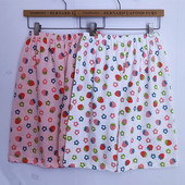 女夏季 5分裤 6分裤 居家裤 睡裤 修身 纯棉薄款 卡通针织家居短裤 可外穿