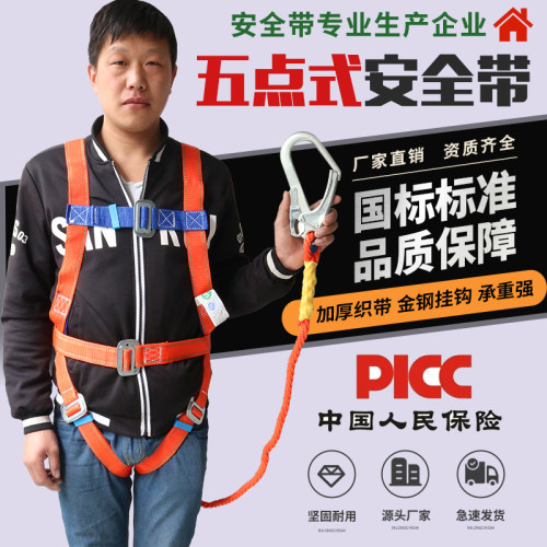 量大优惠包邮五点式全身安全带