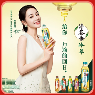 迪丽热巴代言淳茶舍480ml*12瓶新茉莉花茶普洱茶无糖茶饮料特价