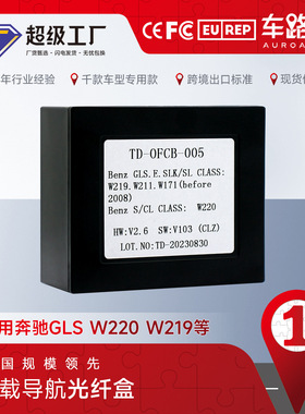 适用奔驰GLS W220 W219 W171 ML GL R CLS 04-15年车载导航光纤盒