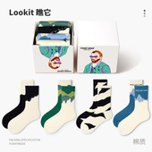 篮球运动风春夏薄款 女款 不对称情侣男生袜棉 中筒袜春秋季 袜子男士