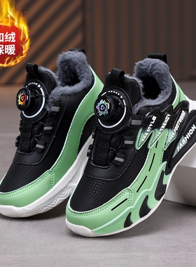 CEO ABC童鞋男童棉鞋3-15岁中大童小学生加绒加厚保暖大棉运动鞋