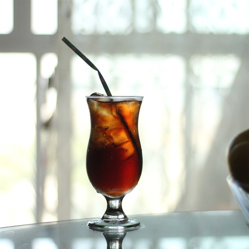 日式昭和复古经典款高脚玻璃杯芭菲圣代杯蜜瓜苏打杯