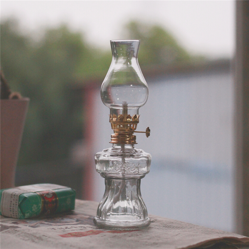 复古玻璃民俗老式摆件煤油灯民宿