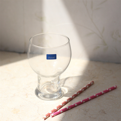 泰国进口日式昭和玻璃杯果汁杯甜品饮料咖啡杯耐热水杯