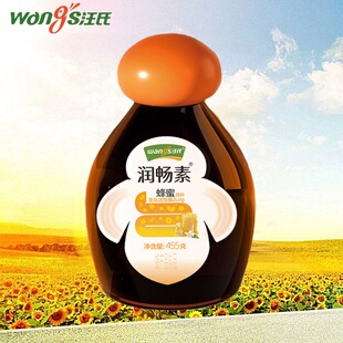 汪氏蜂蜜润畅素455g 挤压瓶润畅蜜膏旗舰店官方 天然高活性益生元