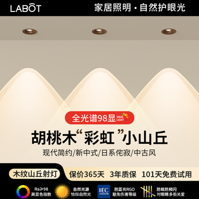 胡桃木纹彩虹小山丘射灯洗墙聚光