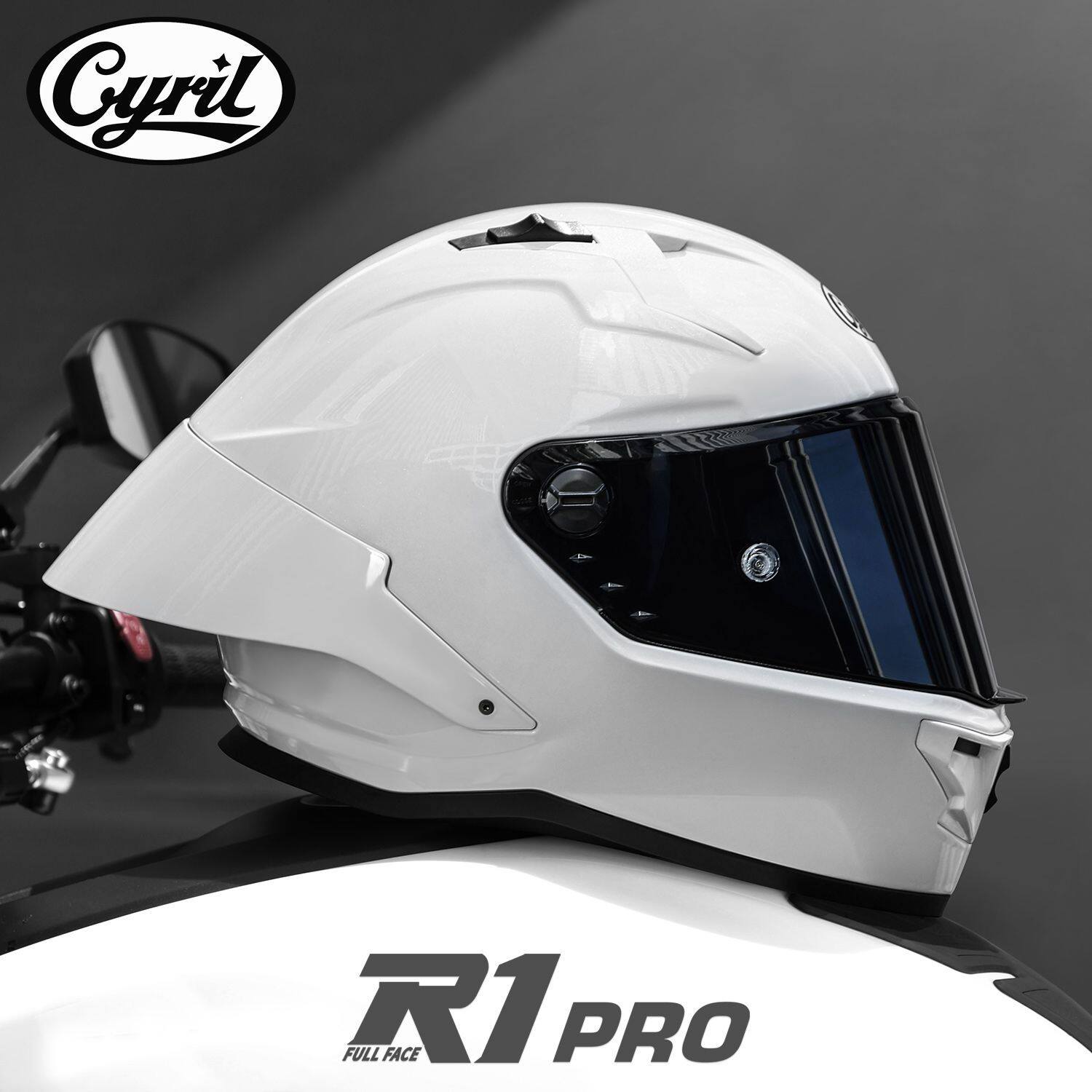 CYRIL赛罗头盔摩托车大尾翼全盔四季男女机车赛车专用安全帽3C