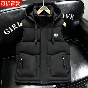 羽绒棉马甲男女秋冬季韩版潮流马夹加厚保暖背心大码帅气坎肩外套