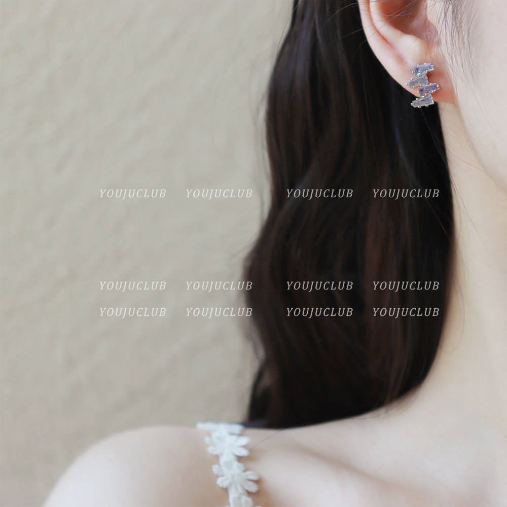 YOUJUclub-紫色小闪钻 高级感小巧气质百搭女人味温柔耳环耳夹,饰品/流行首饰/时尚饰品新,耳钉,淘宝优惠券,粉丝福利购,淘宝优惠卷