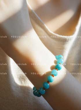 YOUJUclub-丝诺情结~湖绿色手串