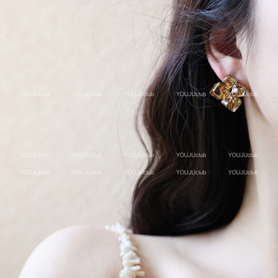 YOUJUclub-冰萃冷花～高级感耳环