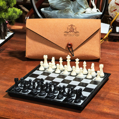SEIPTING CHESS高档国际象棋带磁性折叠便携学生比赛儿童棋盘套装
