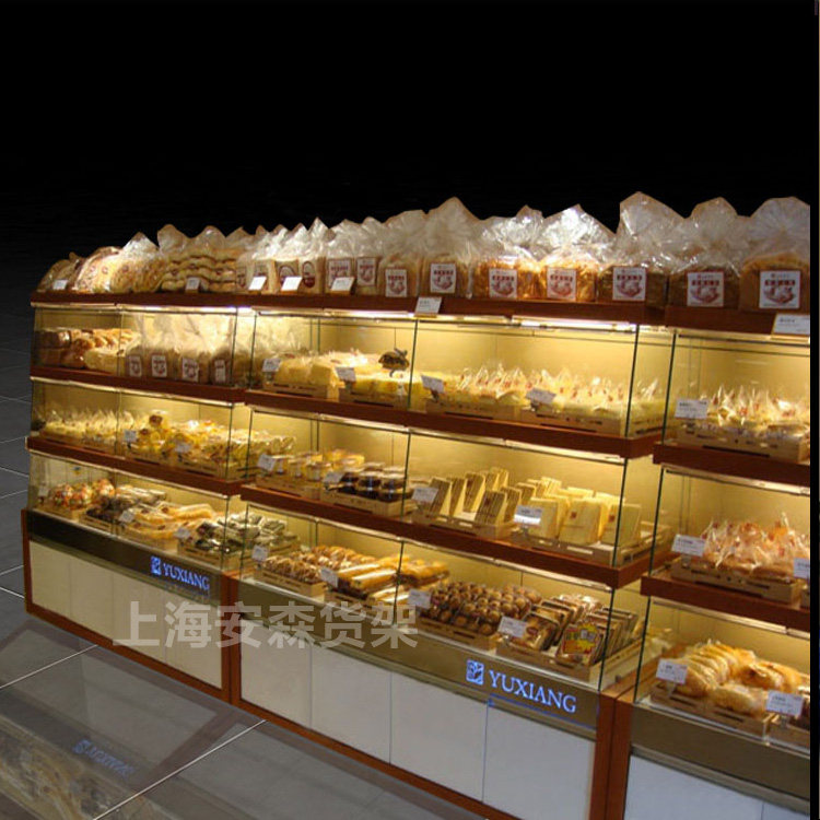 面包货架展示柜 面包中岛柜货架 面包柜台展柜 蛋糕柜面包架