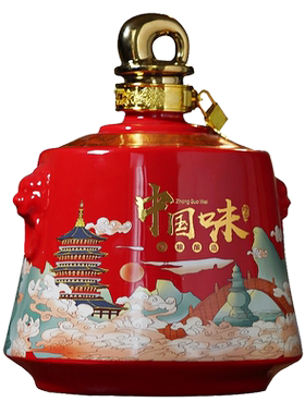 东创宫廷仿古国潮白酒瓶家用创意