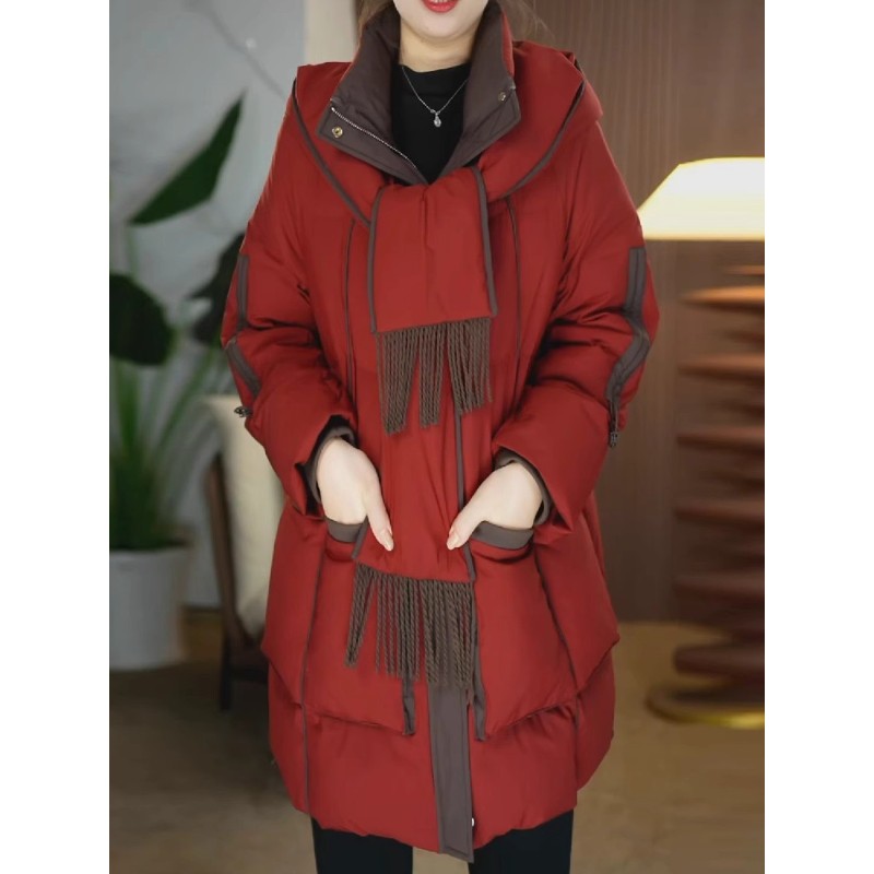 平湖羽绒服女冬季2025新款今年流行爆款九江品牌高端时尚妈妈外套