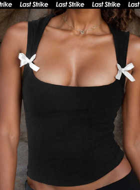 Last Strike美式运动背心女外穿健身大胸休闲瑜伽修身性感上衣夏
