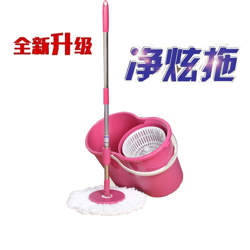 妙洁旋转拖把免手洗甩干双驱动