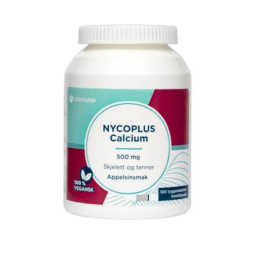 挪威NYCOPLUS奈科明咀嚼钙片