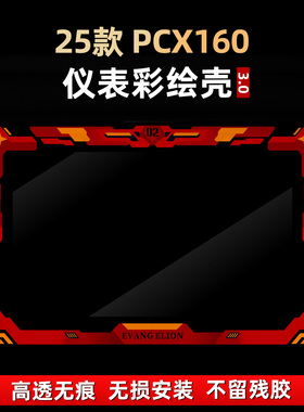 适用于25款本田PCX160改装件仪表盘亚克力彩绘非钢化改装件贴膜