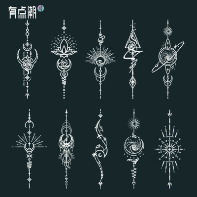 新款果汁草本纹身贴半永久防水女持久高级感手腕花臂仿真刺青男生