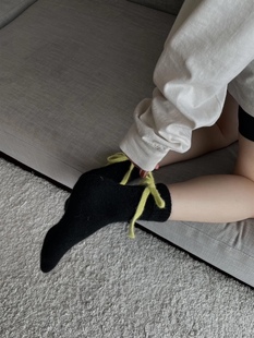 YA家好事永远不会消失 可爱蝴蝶结中筒袜袜子保暖秋冬女袜加绒袜