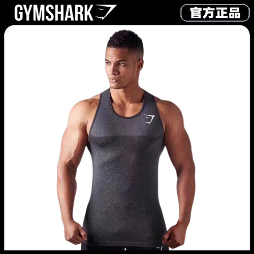 Gymshark Onyx4.0鲨鱼幻影无缝工字无袖背心男士健身速干训练上衣