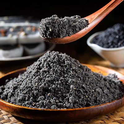 纯熟黑芝麻粉500g克商用现磨孕妇婴儿宝宝辅食原味芝麻糊足量