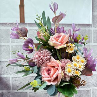 假花仿真花摆设客厅高级大束客厅电视柜豪华干花假花仿真花束送人