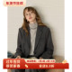 英伦复古风宽松短款 呢子通勤小个子 新款 羊毛毛呢西装 外套女秋冬季