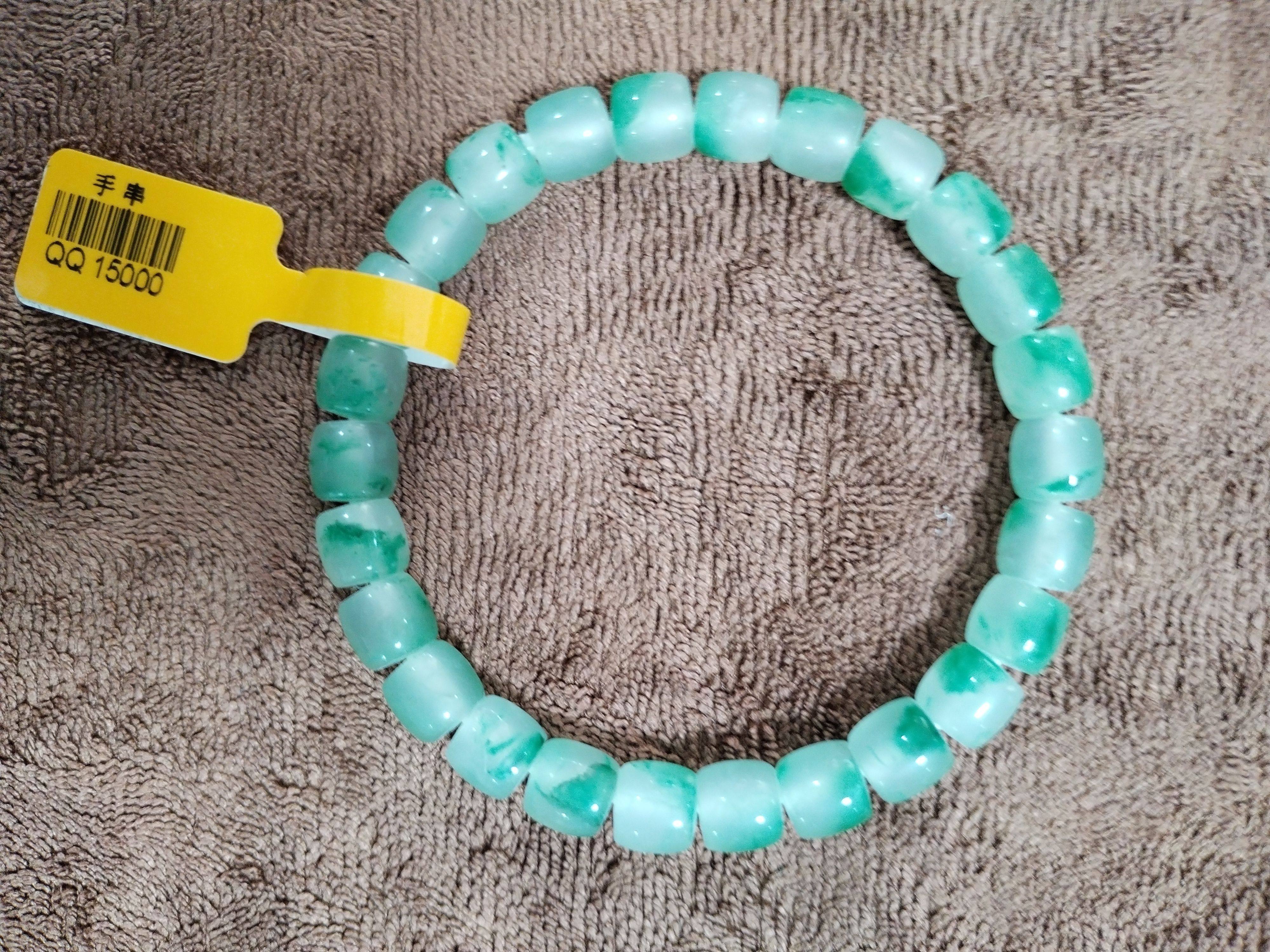 新款手串珠  玉珠子 非洲翠手串