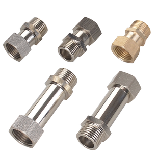 加厚4分内外丝活接直接管古全铜双内丝活直通单边活接头对丝短丝