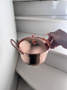 纯铜寿喜锅铝锅铜锅 手工锤纹家用纯铜汤锅煮面锅火锅料理米线锅